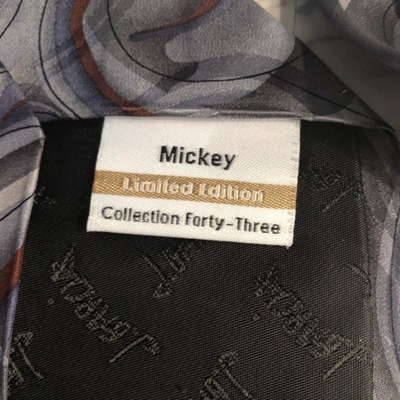 Jerry Garcia Mickey Abstract Mens Necktie Tie 100% Silk Limited Edition - Picture 6 of 7